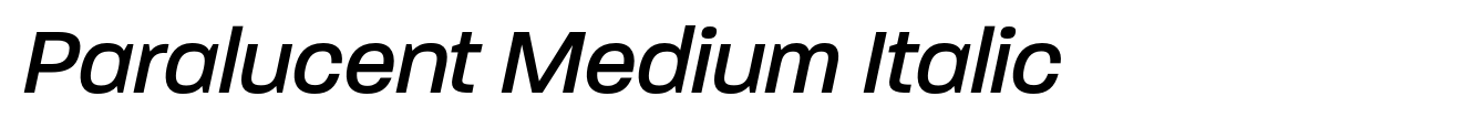 Paralucent Medium Italic